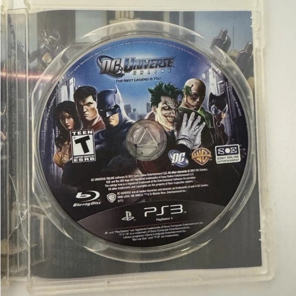 Sony PS3 DC Universe Online Game Disc - Blue/Black Label